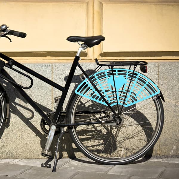 2 st blå 22-26 tums elcykel baksätes skyddsnät säkerhetsskydd