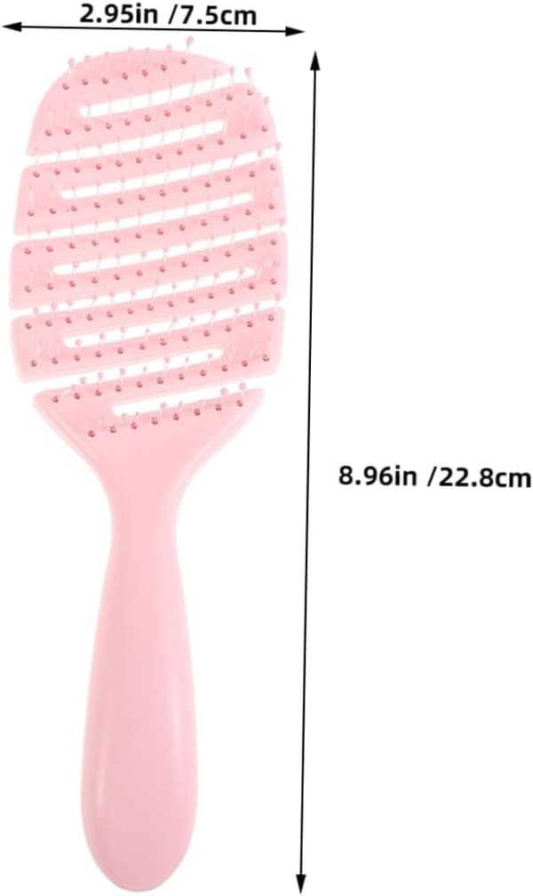 2 stk. buet massagekam i plast til kvinders krøllede hår med ventileret design