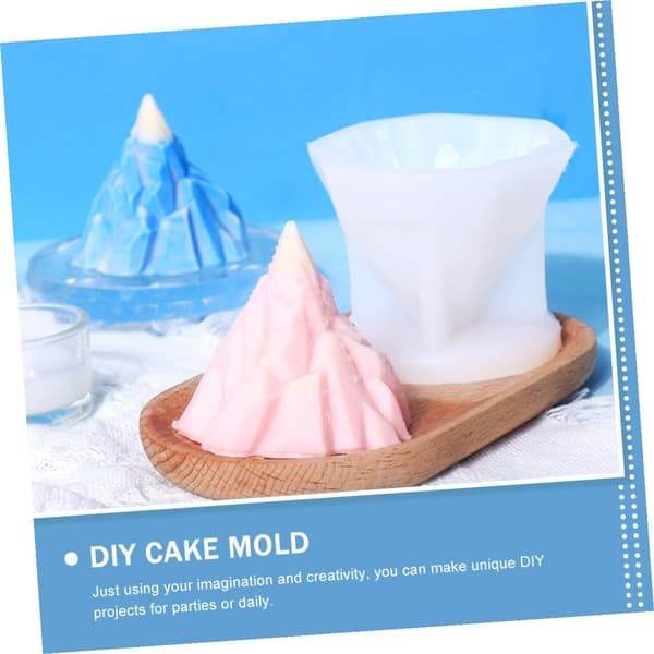 Silikon isfjellform DIY is og såpelaging form for håndverk baking