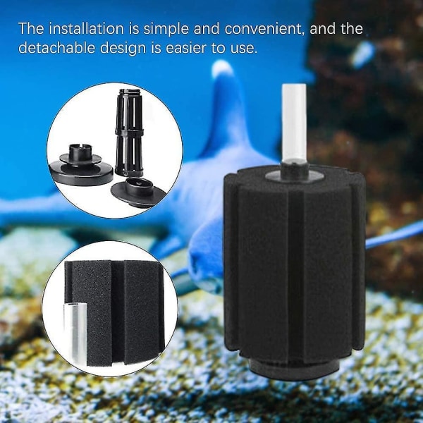 2 stk Akvarium Betta Filter, Svamp Biokjemisk Filter, Akvarium Fiske Tank Mini Filter, Akvarium