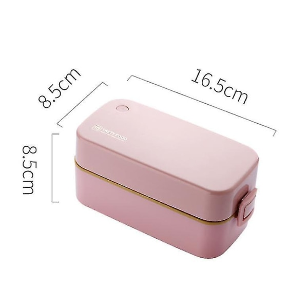 Japansk Mikrobølgeovn Bento Box Portable Lunsjbokser Rosa