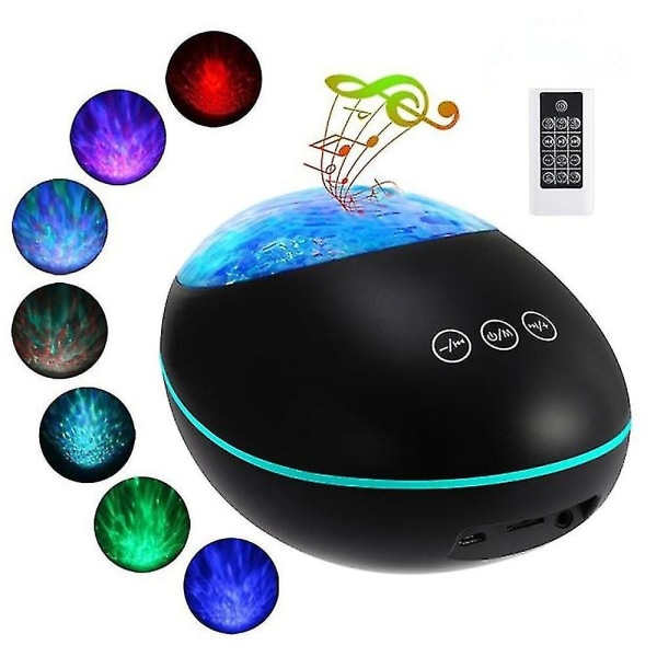 Lucky Stone Ocean Wave Projektor Natlampe Bluetooth