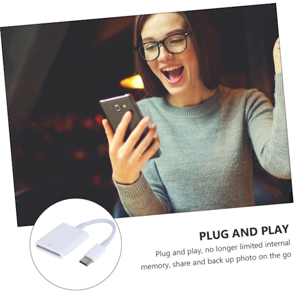 Kortläsare USB-C Skrivare Dator Minne Portabel Läsare Minnesläsare Drivenhetsadapter