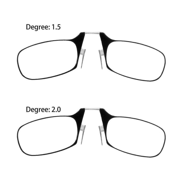 Mini Clip Nenäoptiikka Kehyksettömät Lompakko Luku Presbyopia Lasit