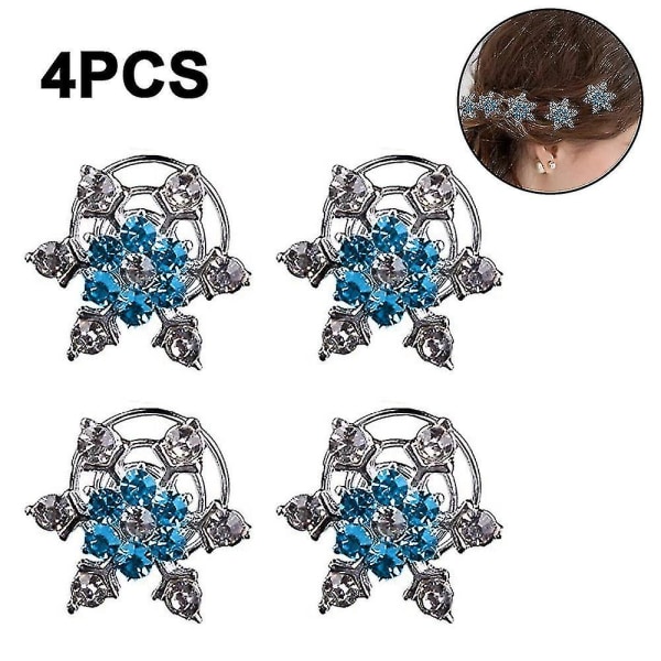 4 kpl Kristalli Lumivyöhyke Helmi Strass Applique Koristeet