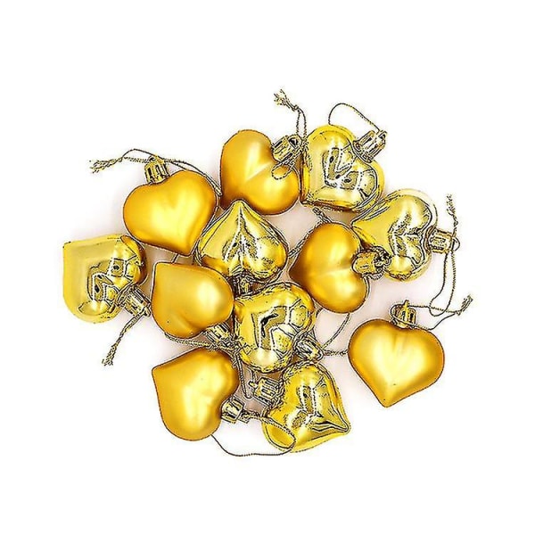 Valentinsdag Festpynt Hjerteballoner (guld) 48 stykker Uu-yuhao