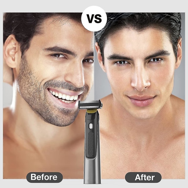 Hår/skägg Titantrimmer för män Uppladdningsbar skäggkroppshyvel som trimmar