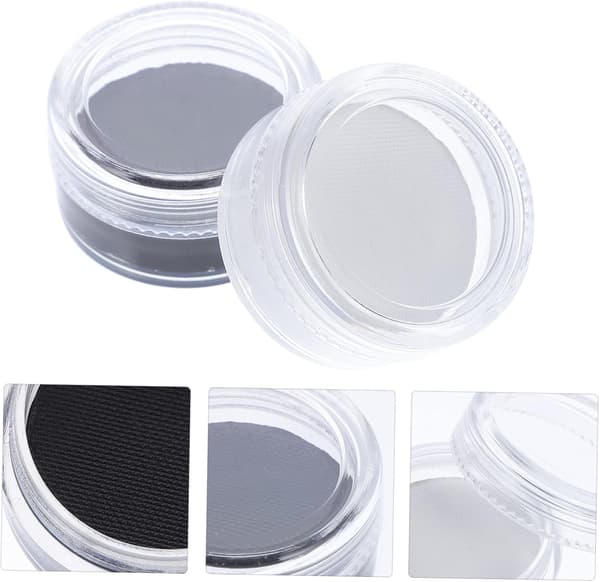 2 stk. malet kosmetisk voks til ansigts- og kropsmakeup med mat eyeliner-effekt