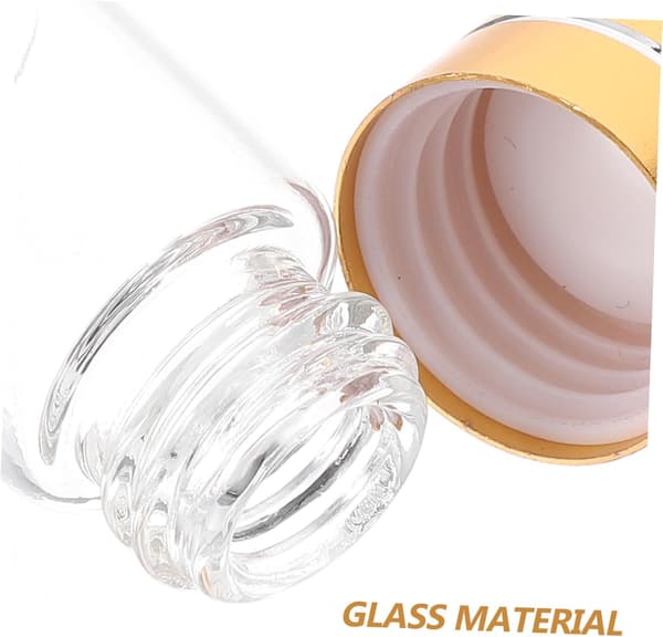 50 st små glasdroppflaskor eterisk olja provflaskor påfyllningsbara för köket