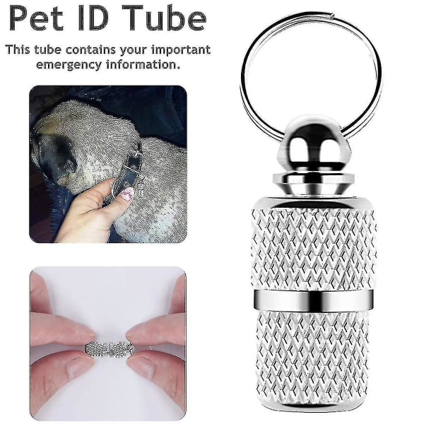 6st Pet ID Tag Mini Anti-förlorad Hund Tag ID Namn Taggar För Katt Valp Pet