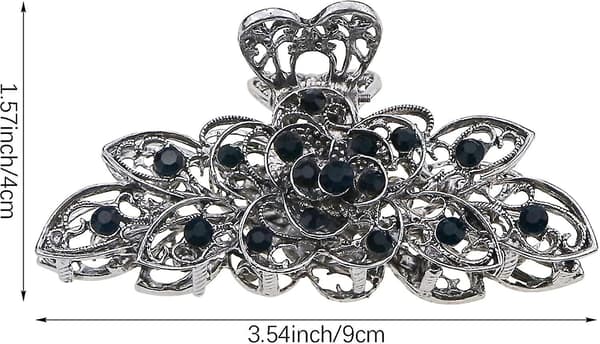 Hårklämma för kvinnor, Retro Chic, Rhinestone, Legering, Elegant