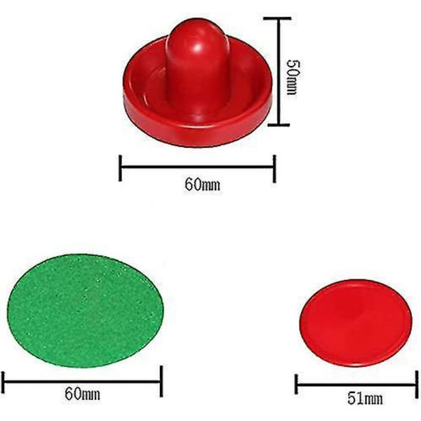 Ilmahockeymailat 2 kpl 60 mm Huopamailat 4 kpl Punaiset Kiekot Vaihto