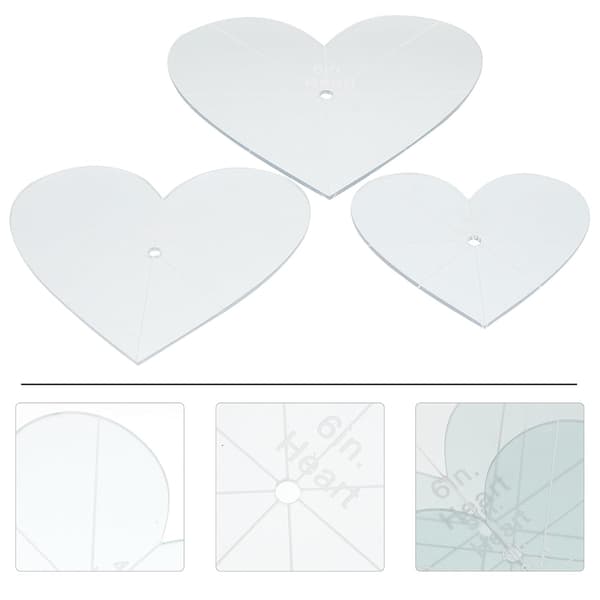 3st Akryl Patchwork Linjaler Set Bärbara Quiltningsmallar Syverktyg