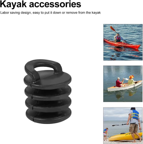 Vanntette gummikajakkavløpsplugger 2 stk. lette båtstopper-tilbehør