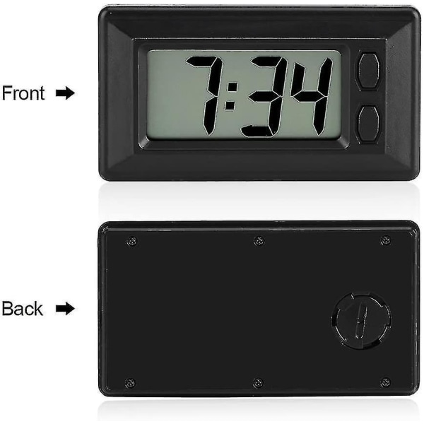 Digital Klocka LCD Bilinstrumentbräda Skrivbord Datum Tid