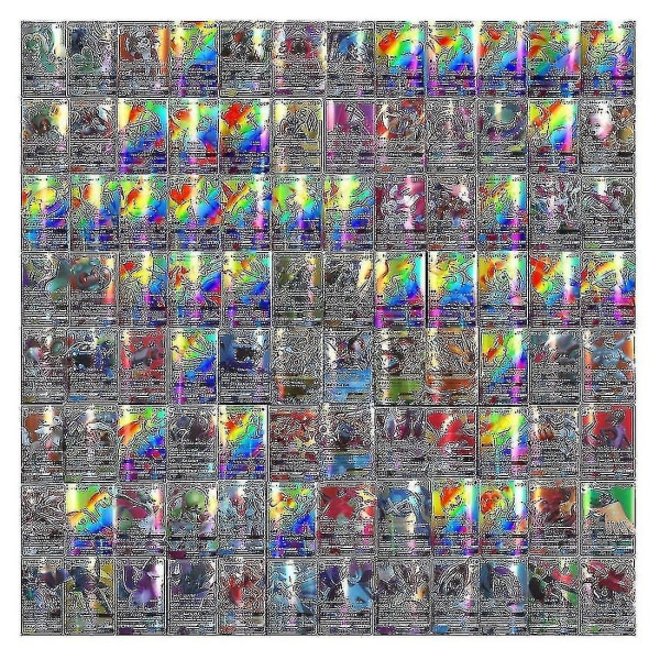 100 st TCG-kortbox inklusive guldfolie-kort, blandade kort Kb
