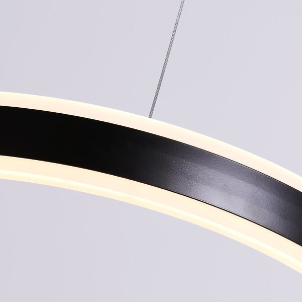 2-valo Led-riippuke kevytmetallinen akryyliympyrä moderni
