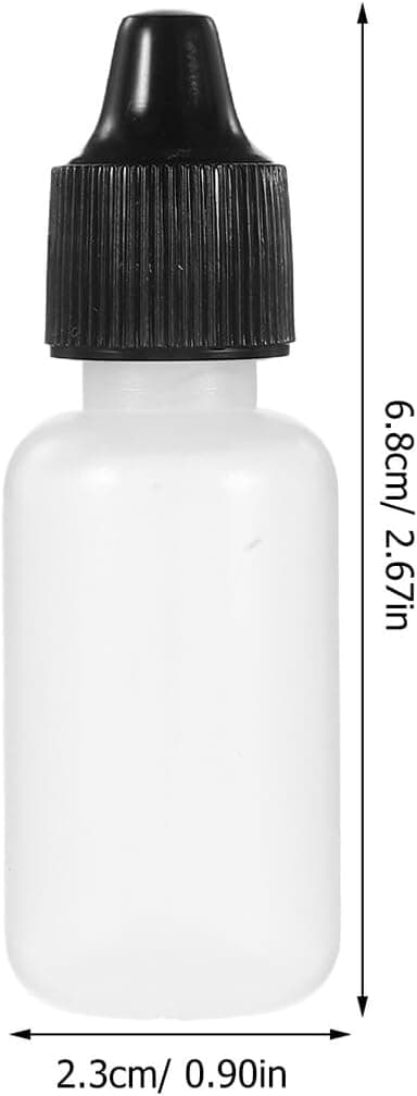 10 st mini klämflaskor 15 ml bärbara plastvätskeförvaringsbehållare