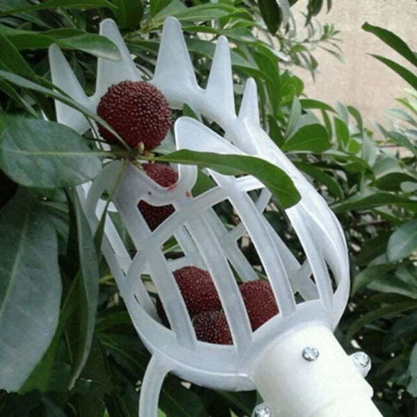 Frugtplukkerhoved i plast, arbejdsbesparende frugtplukkeværktøj