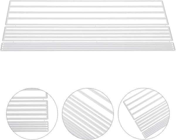 Skärform i kolstål, rektangulär ramstencil för DIY-scrapbooking och präglingshantverk