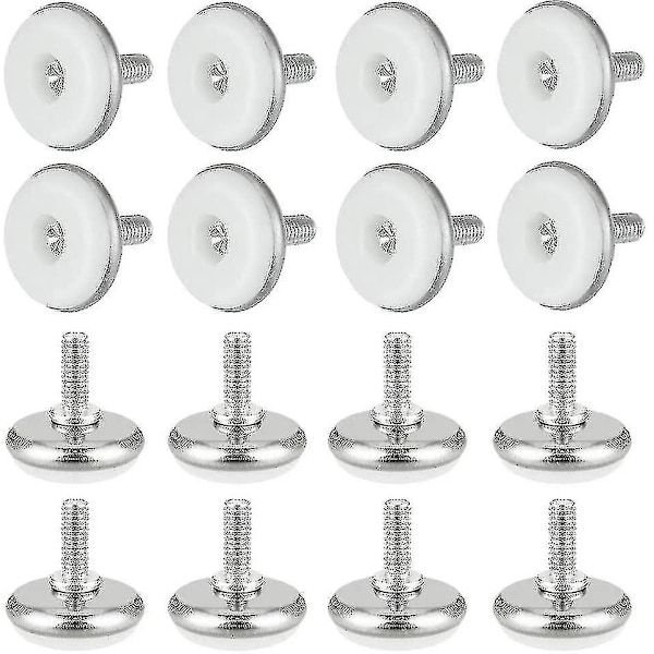 Möbelskruvfötter, 30-pack, Justerbara Möbelnivåer, M6x15mm, Möbelutjämning