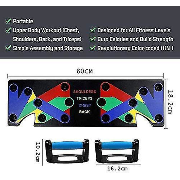 Push-up Brætbeslag Fitness Abdominal Muskel Foldbar Multifunktionel