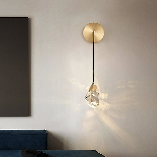 LED-vegglamper med dimmer, moderne nordisk stil, flush montering