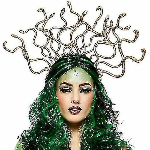 Mytisk Medusa Hodebånd Gresk Gudinne Fint Antrekk Slange Hodeplagg
