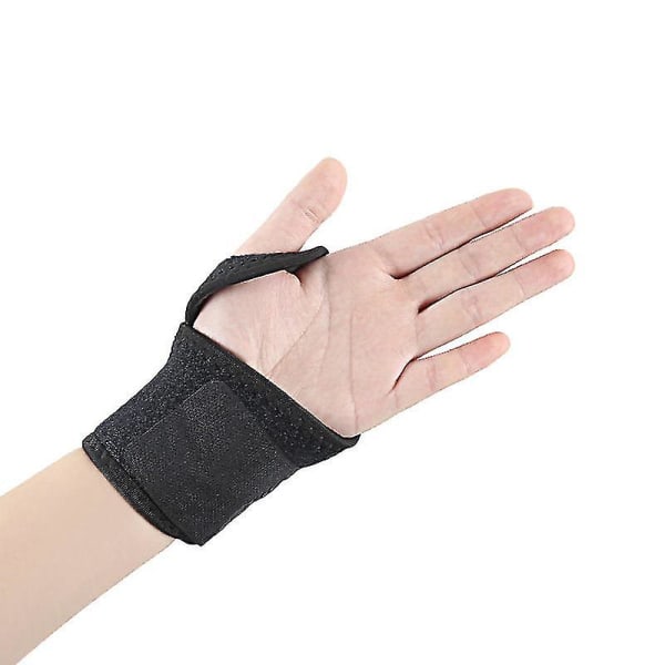 Justerbar atletisk håndleddsbøyle for menn kvinner, (svart, 2 stk)