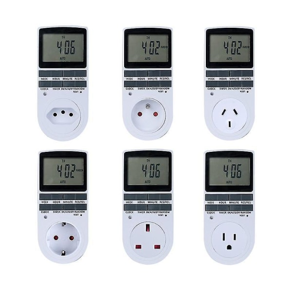 Elektronisk digital tidtakerbryter 24 timers tidtakerkontakt