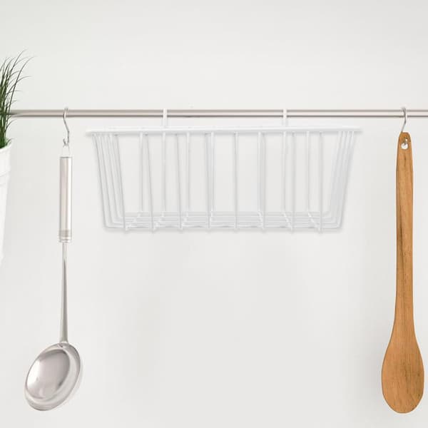 Trådkurv Organizer Badeværelse Sæbe Shampoo Holder Kurv