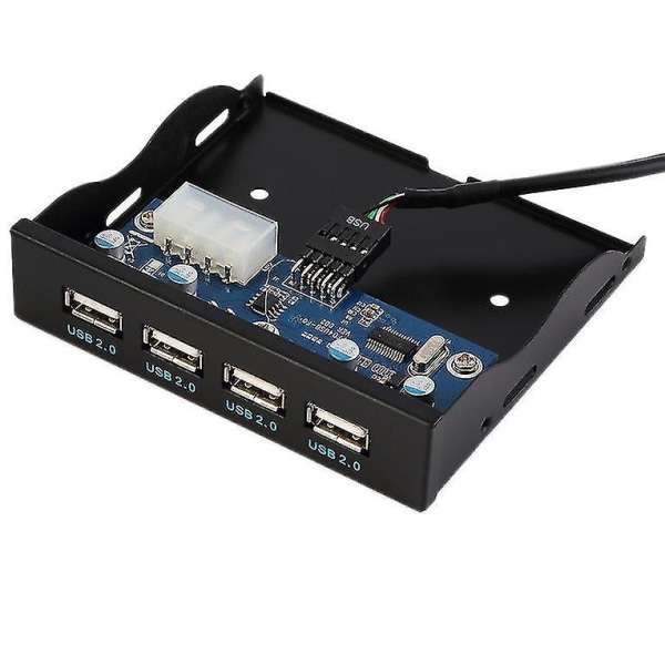 3,5 Tums Floppy Frontpanel 4-Port USB Utvidgningsadapter