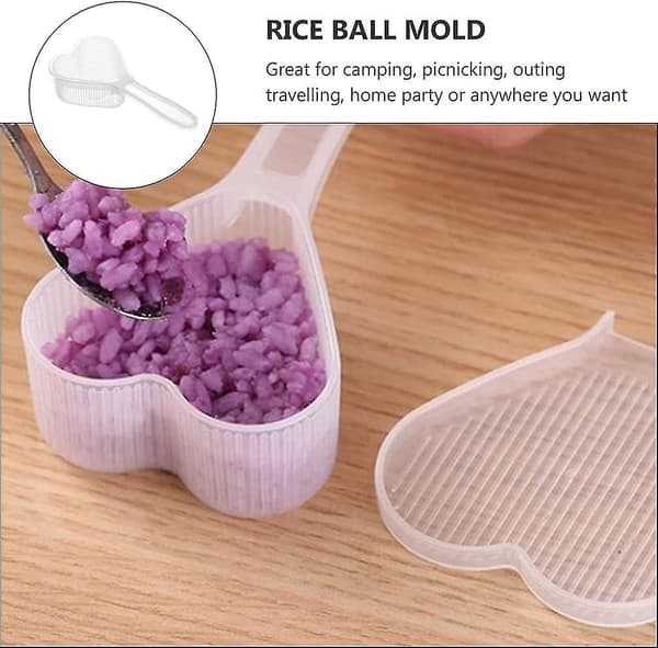 2 stk. Sushiforme Hjerte Blommeformet Onigiri Risboldform Babymad Maker Køkken