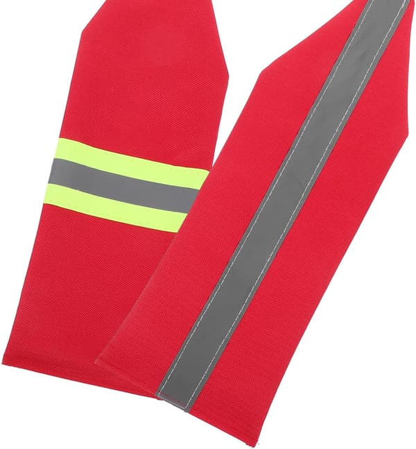 3 st kajakreflekterande flaggor Polyester bogseringsvarningssäkerhetsflaggor med bandremmar