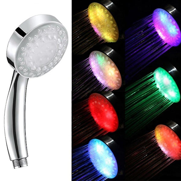 Romanttinen 7-värinen LED-valojen suihkupää RC-9816