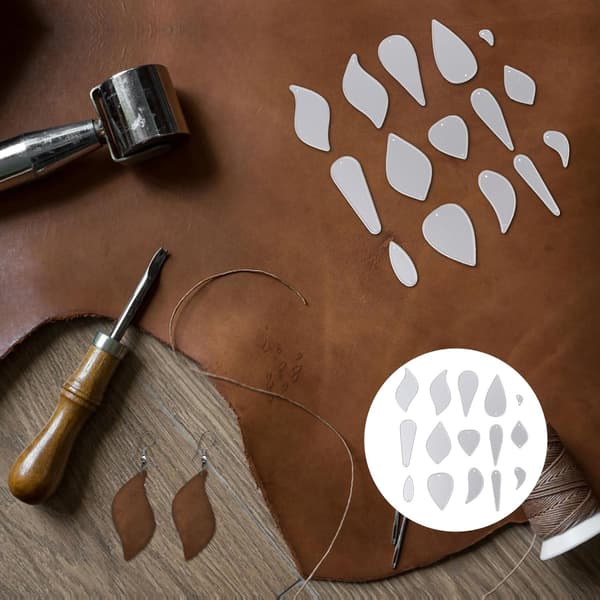 DIY Læderøreringe Skærestanser Kulstofstål Stencil Metalskærestanser