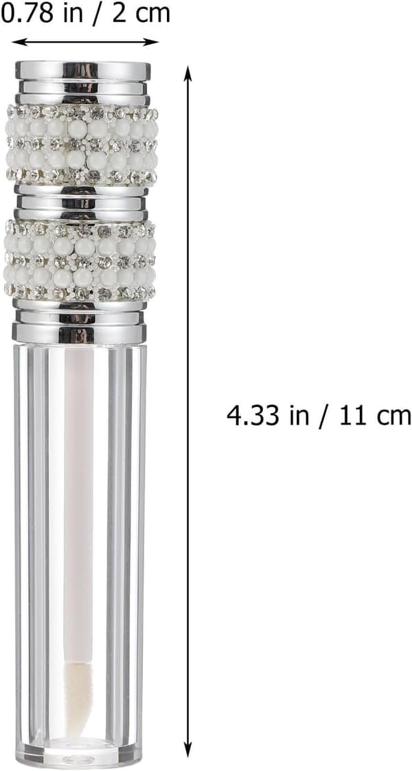 6 stk. 5 ml tomme lipglossbeholdere, plastleppepomadeflasker, DIY påfyllbare tuber