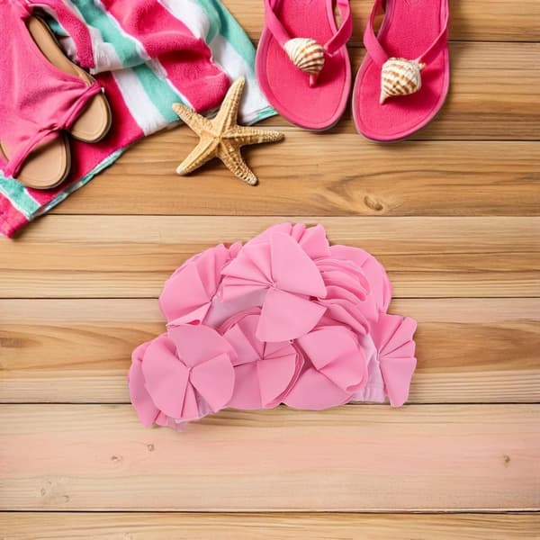 Blomster badehætte til kvinder Blomsterblad badehætte til damer langt hår til pool