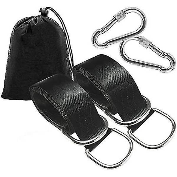 Swing Strap Ulkoilma Puun Ripustushihnojen Sarja Soljet Karabiinit