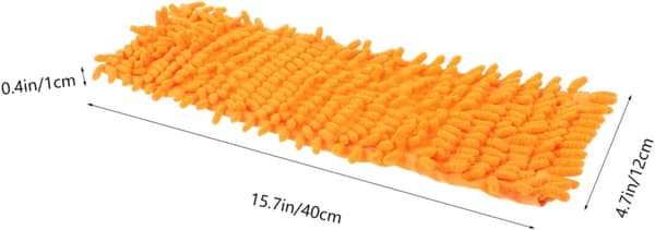 2 stk moppeklut erstatning for flatmopp oransje mikrofiber rengjøringstilbehør