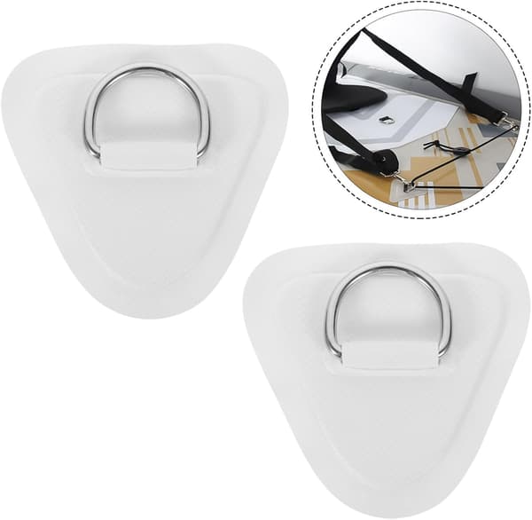 2st Kajak D-formade spännen Elastiska repöglor för kanot och uppblåsbara båtar PVC-material