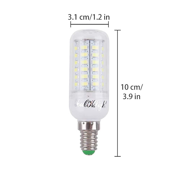 6 stk 15W LED Maispære 1350lm E14 E26 E27 56 LED