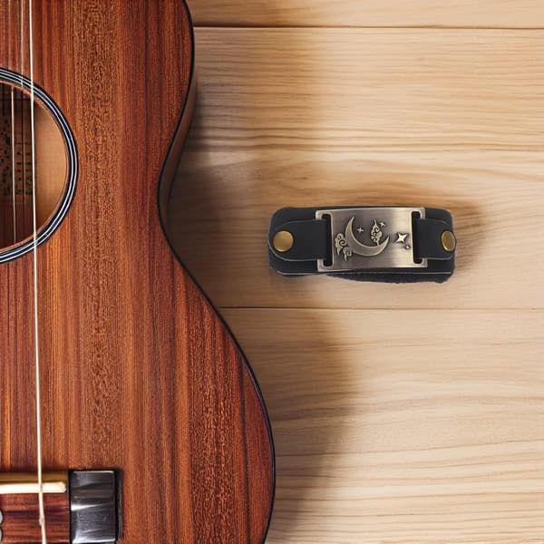 Elektrisk gitarrdämpningsrem för akustiska och elektriska gitarrer, brusreducerande PU-tygsdämpare