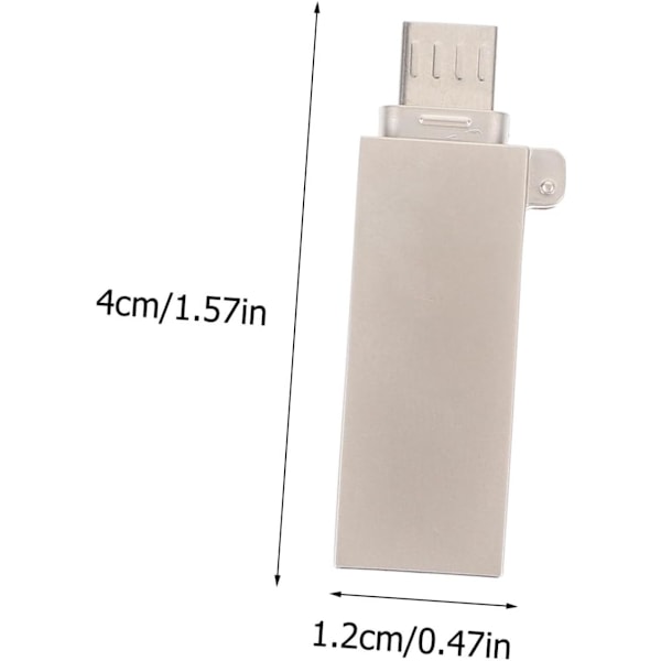 1 stk. Læser USB-læser Telefonadapter Datakonverter til Hukommelseskort til USB