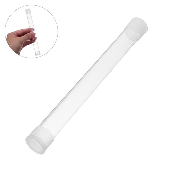 10 st stora termometerskyddsrör 15x150 mm platt hårdplastförvaringsfodral