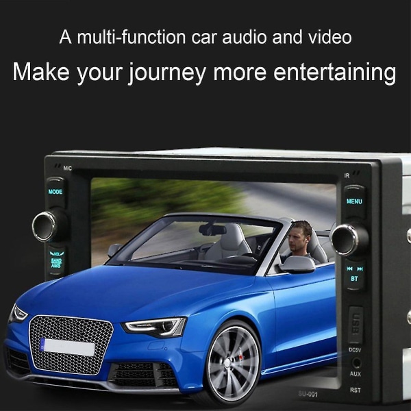 HD 6,2 tommers bil Mp4-spiller Bluetooth håndfri samtale