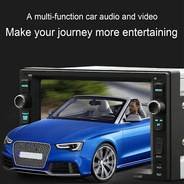 HD 6,2 tuuman auton MP4-soitin Bluetooth-puhelutoiminnoilla