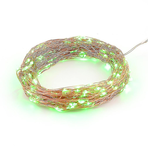 Solcellsbelysning Varmvit 20m 200LED Koppartråd Fairy String Light