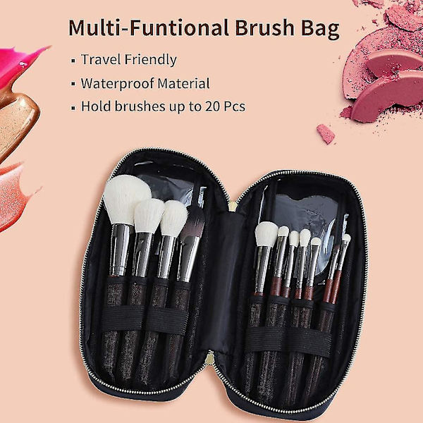 Professionell Kosmetikväska - Makeupborsthållare Organizer - Reseväska för Makeup-artister