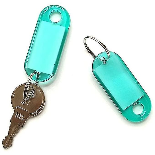 Nøglemærker 50-pak Nøgle ID-etiketter Nøglering Split Ring Nøglering